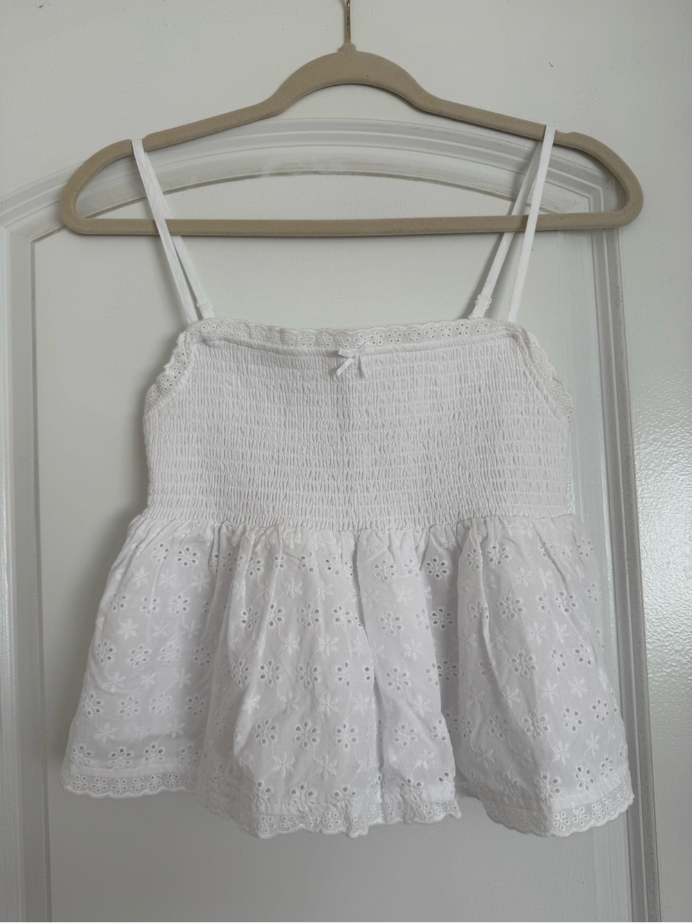 Pacsun White Eyelet Top